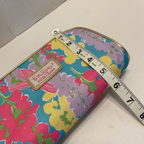 Lilly Pulitzer for Estée Lauder floral cosmetic makeup bag New Never Use - Picture 9 of 9
